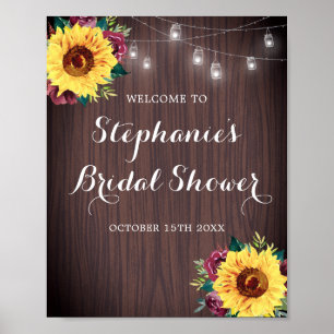 Solros Burgundy Ro Burk Wood Möhippa Poster