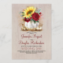 Solros Burgundy Ro Guld Pumpkin Fall Wedding