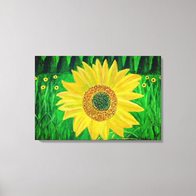 Solros canvas art (Framsida)