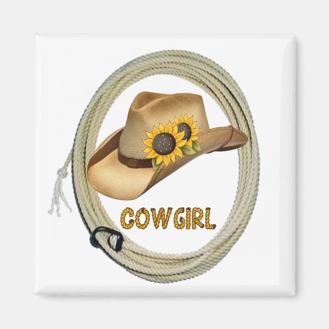 Solros Cowgirl Magnet (Framsidan)