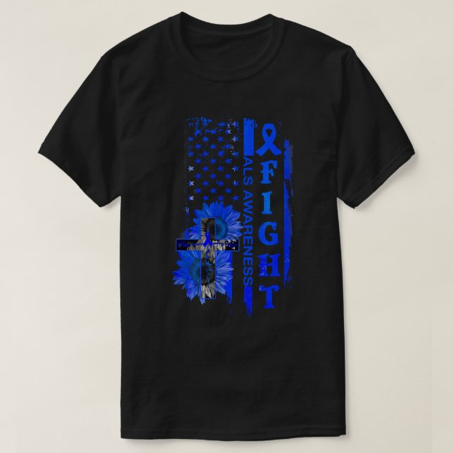 Solros Crossing ALS Awareness T Shirt (Design framsida)
