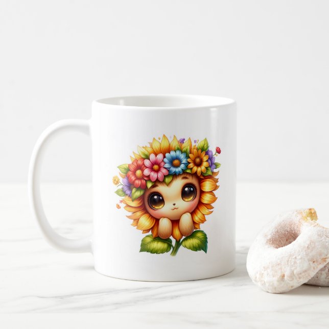 Solros Cutie  Kaffemugg (Med munk)