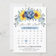 Solros Dammig blå Skiffer Peony Blommig Kalender