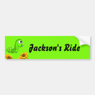 Solros Dinosaur Bumper Sticker Bildekal