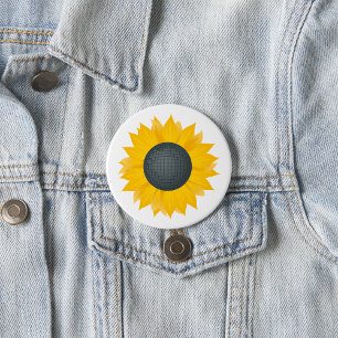 Solros Disco Boll Retro Party Vibe Knapp