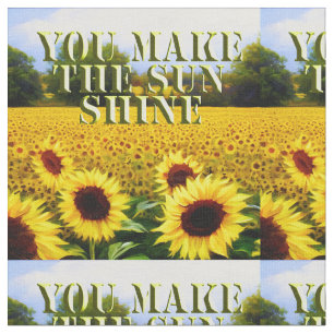 Solros du gör min Sol Shine, Fabric Tyg