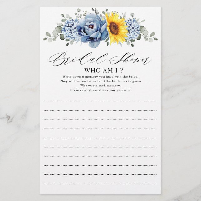 Solros Dusty Blue Slate Peony Vem är jag? (Framsida)