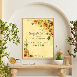 Solros Elegant Watercolor Pension Party Poster