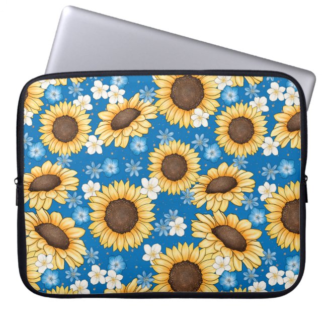 Solros Elektronikväska Laptop Fodral (Framsidan)
