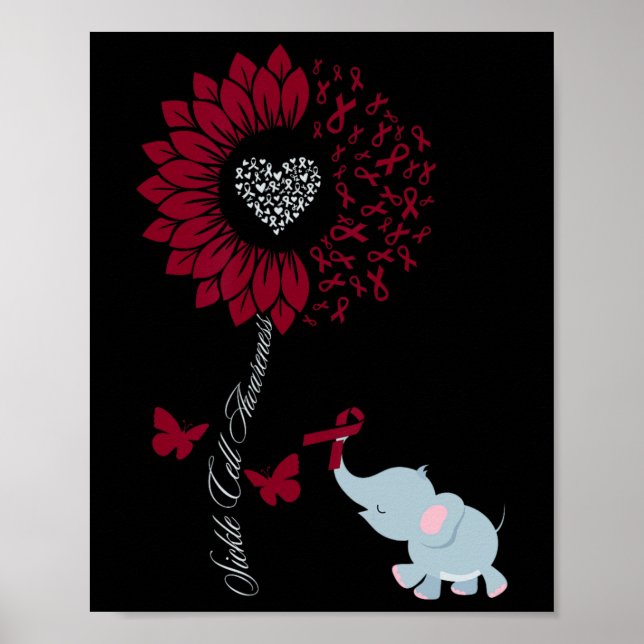 Solros Elephant Butterfly Poster (Framsidan)