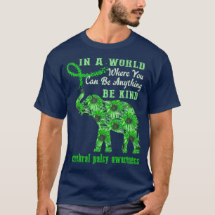 Solros Elephant och solros i Cerebral Palsy Awaren T Shirt