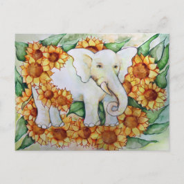 Solros Elephant Vykort