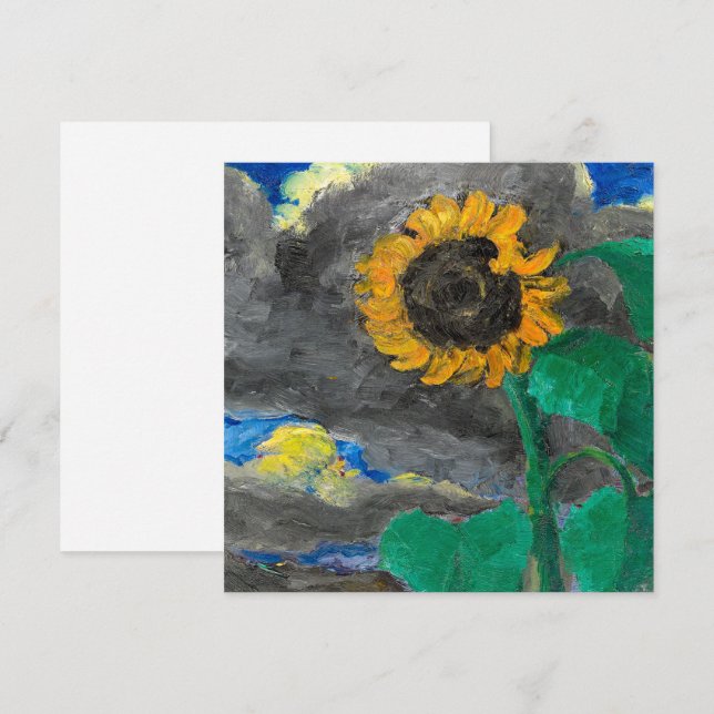 Solros | Emil Nolde | (Fram/baksida)