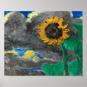 Solros Emil Nolde Poster