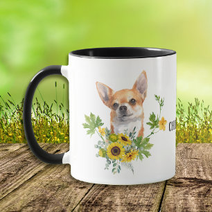 Solros Eucalyptus Chihuahua Hund Mugg