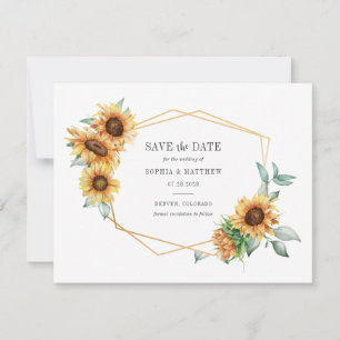 Solros Eucalyptus Geometric Save the Date