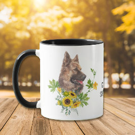 Solros Eucalyptus German Shepherd Hund Mugg