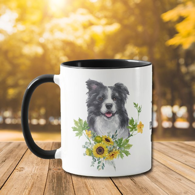 Solros Eucalyptus Gräns Collie Mugg (Skapare uppladdad)
