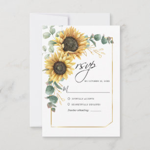 Solros Eucalyptus Greenery Blommigt OSA Kort