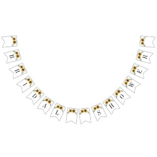 Solros Eucalyptus Greenery Boho Möhippa Vimplar