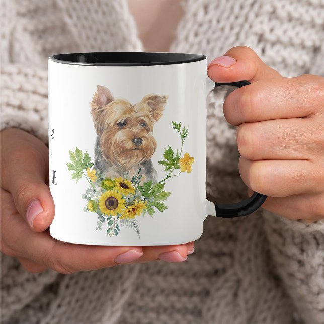 Solros Eucalyptus Yorkshire Terrier Mugg (Skapare uppladdad)