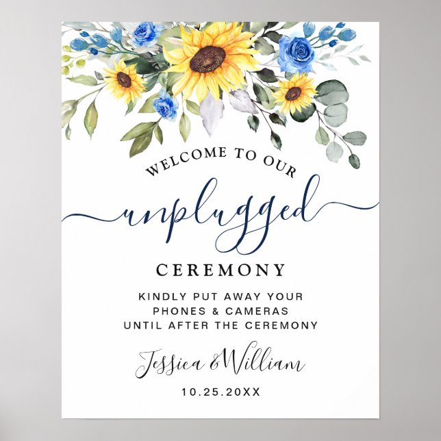 Solros Eukalyptus Avstängd Vig ceremony Poster (Framsidan)