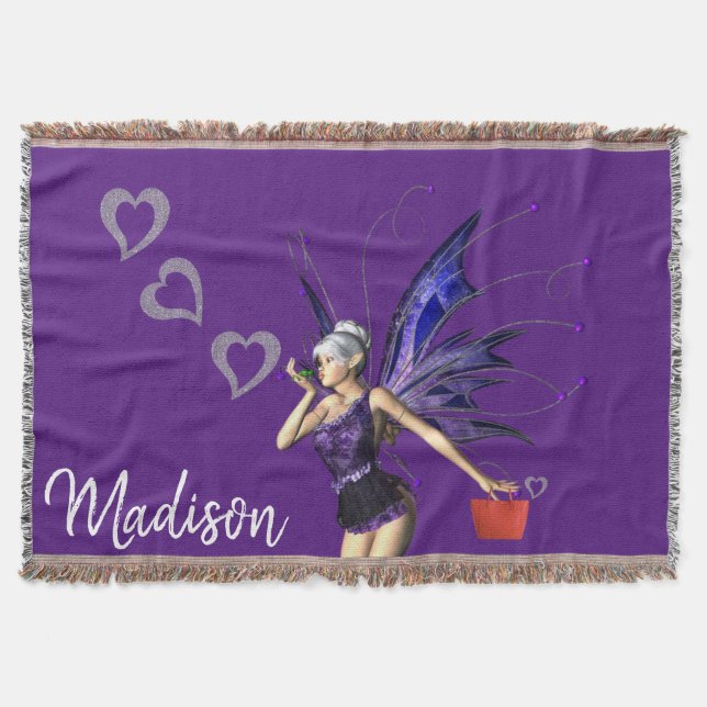 Solros Fairy Throw Blanket Filt (Framsidan)