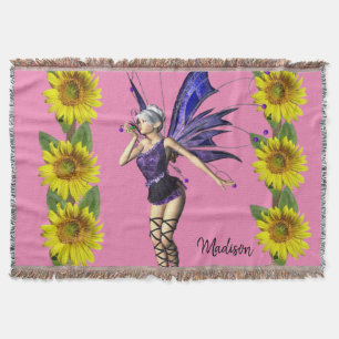 Solros Fairy Throw Blanket Filt