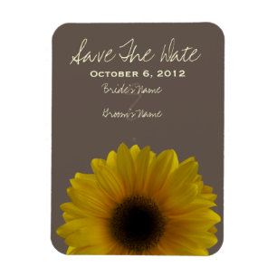 Solros Fall Wedding Spara datum magneter
