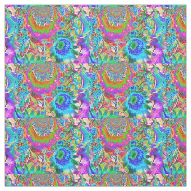 Solros fält för alltid blått tyg (Provkarta)