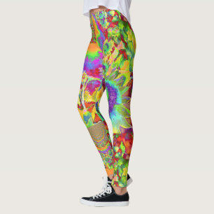 Solros fält för alltid - grönt leggings