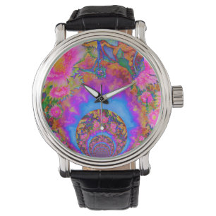 Solros fält för alltid mandala armbandsur