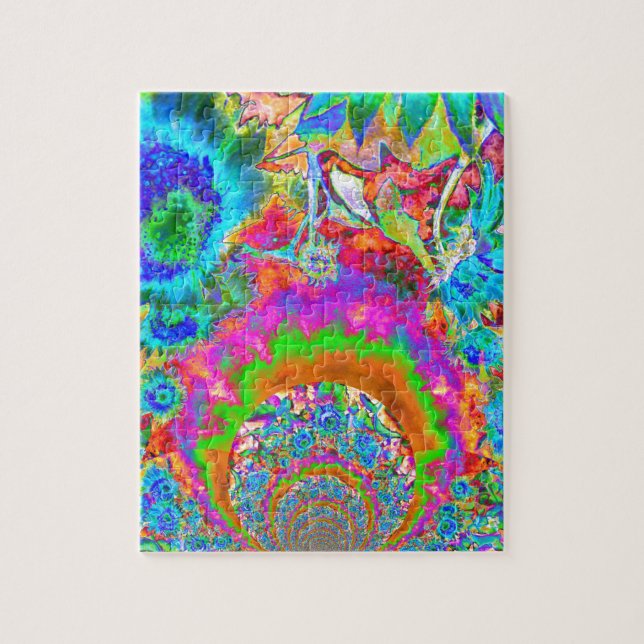 Solros Fält Forever-blue Pussel (Vertikal)