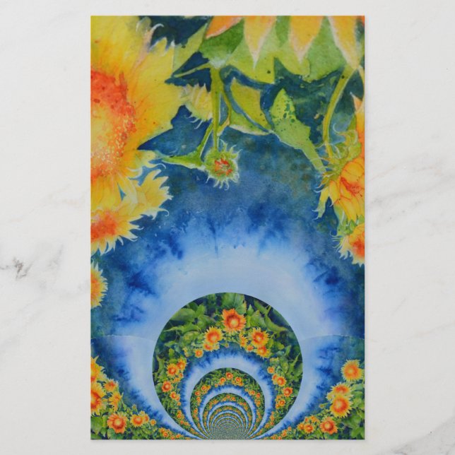 Solros Fält Forever Brevpapper (Framsida)