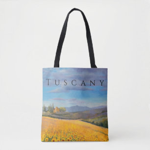 Solros Fält i Toscana Tygkasse