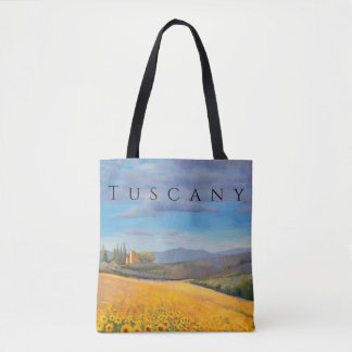 Solros Fält i Toscana Tygkasse