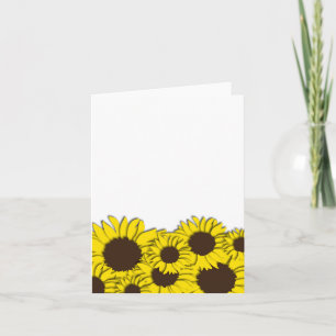 Solros Fält Notecard Kort