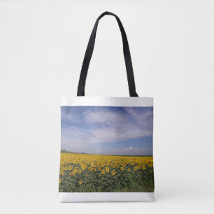 Solros Fält Tote Bag Tygkasse