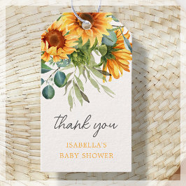 Solros | Favoriter för babyvisningsprogram Presentetikett