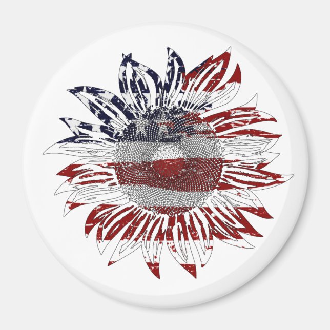 Solros flagga magnet (Framsidan)