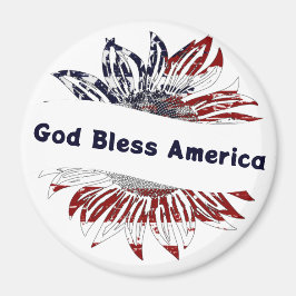 Solros-flagga med anpassningsbar magnet