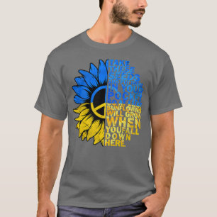 Solros Flagga Ukraina Peace Support Ukraina Sunfl T Shirt