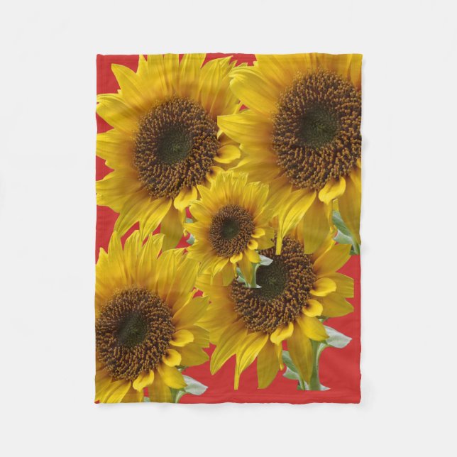Solros Fleece Blanket (Framsidan)