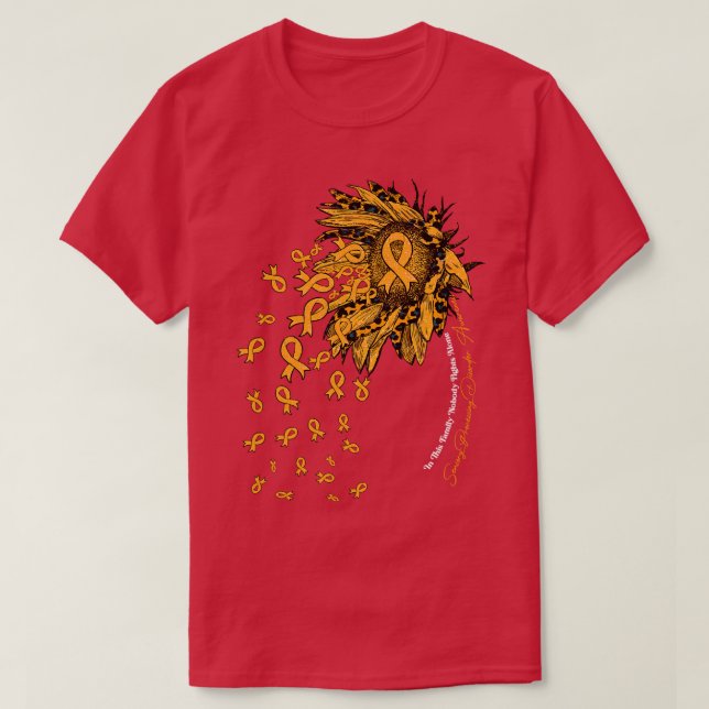 Solros för ökad medvetenhet om sensoriska behandli t shirt (Design framsida)