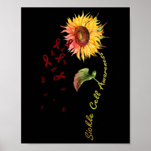 Solros för sicklecellmedvetenhet poster