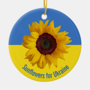 Solros för Ukraina Design Ornament