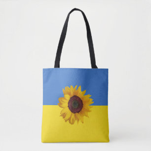 Solros för Ukrainas design Tygkasse