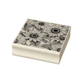 Solros Frimärke Stämpel