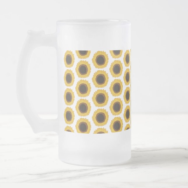 Solros Frostat Ölglas (Vänster)