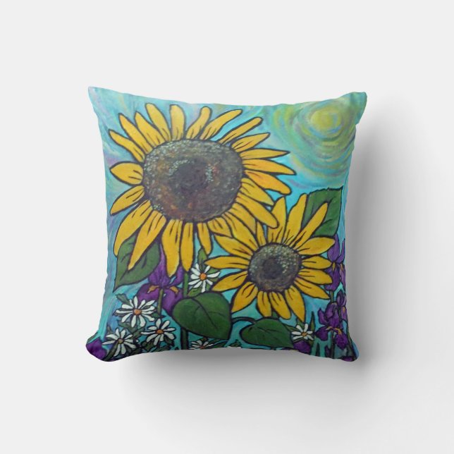Solros Garden Pillow Kudde (Framsida)